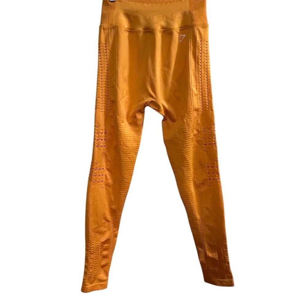 Gymshark Women's Yellow Seamless High-Rise Leggings Size‎ S Activewear